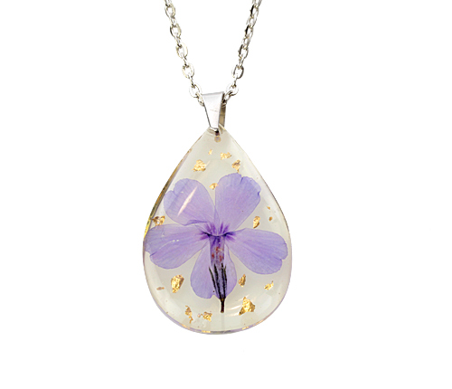 collana in resina phlox