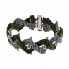bracciale a macrame zig zag