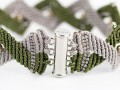 bracciale a macrame zig zag chiusura