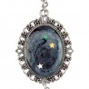 collana in resina galassia ciondolo