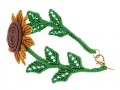 bracciale a macrame girasole lato