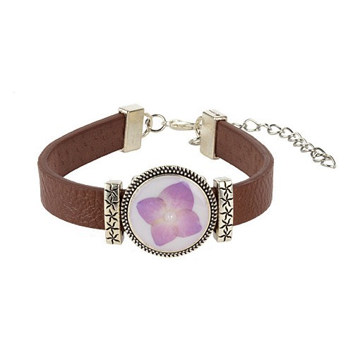 bracciale in resina ortensia
