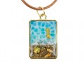 collana in resina mare pendente