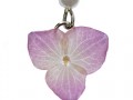orecchini in resina hydrangea particolare