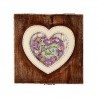 scatola decorata cuore coperchio
