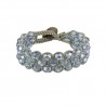 bracciale a macrame cristallo