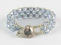 bracciale a macrame cristallo retro