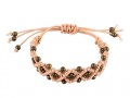 bracciale a macrame margherite
