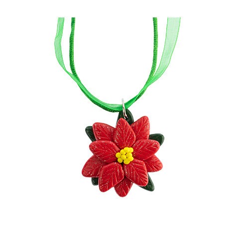 collana in pasta polimerica stella di natale