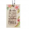 portachiavi donna dedica pendente