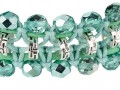 bracciale a macrame menta dettaglio