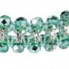 bracciale a macrame menta dettaglio