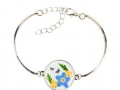 bracciale in resina myosotis