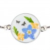 bracciale in resina myosotis particolare