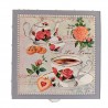 scatola decorata tea time coperchio